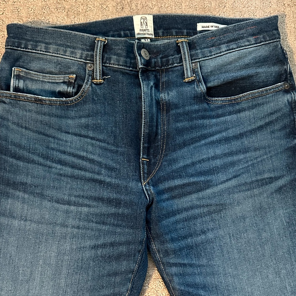 AS NEW Hiroshi Kato Pen Slim Stretch Selvedge 10.5oz Neil Wash Denim Jeans sz 31 - Picture 3 of 11